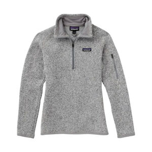 Patagonia Quarter Zip Pullover Better Sweater Fleece Women's sz S in White Birch
